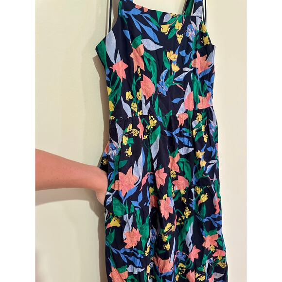 J.Crew Floral Tiered Maxi Dress - Size 6 - Picture 4 of 9